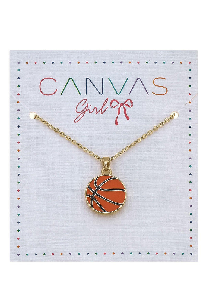 Eloise Basketball Children's Necklace - Canvas Style