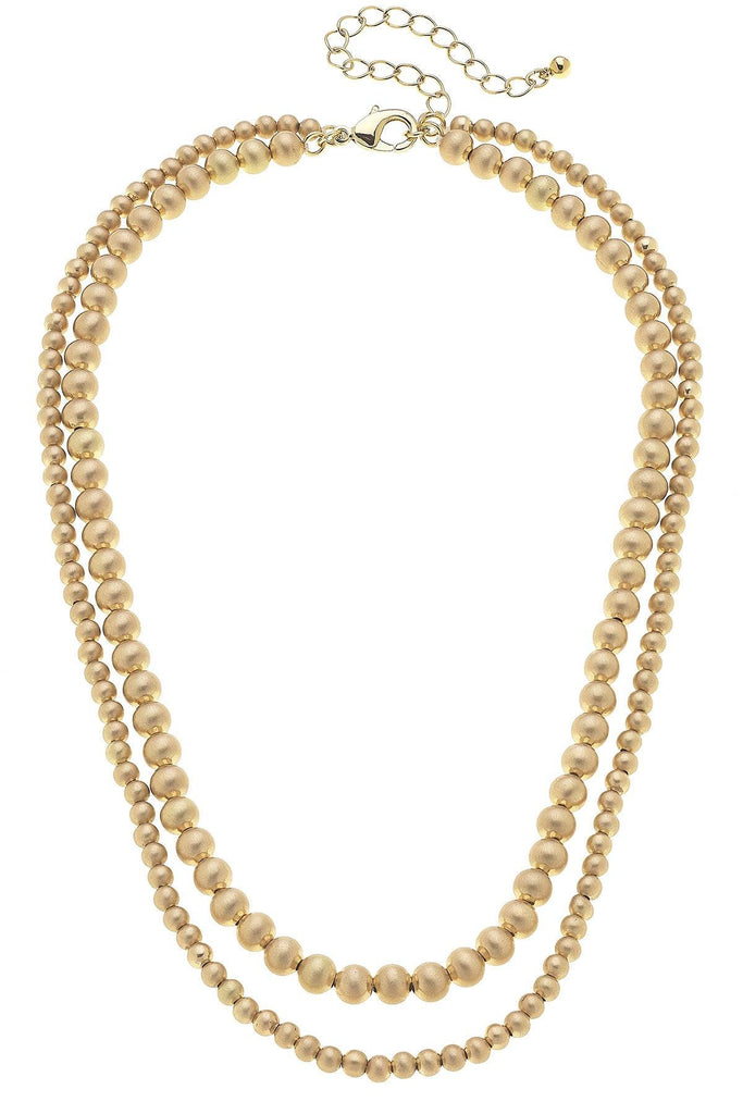 Ember 2-Row Ball Bead Necklace - Canvas Style
