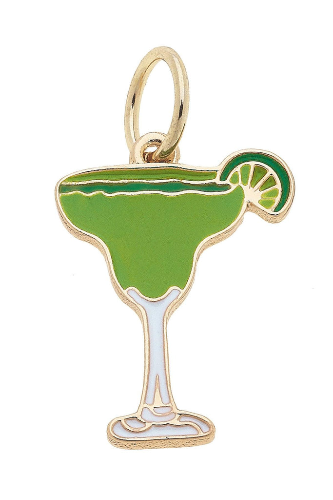 Enamel Margarita Charm in Green - Canvas Style