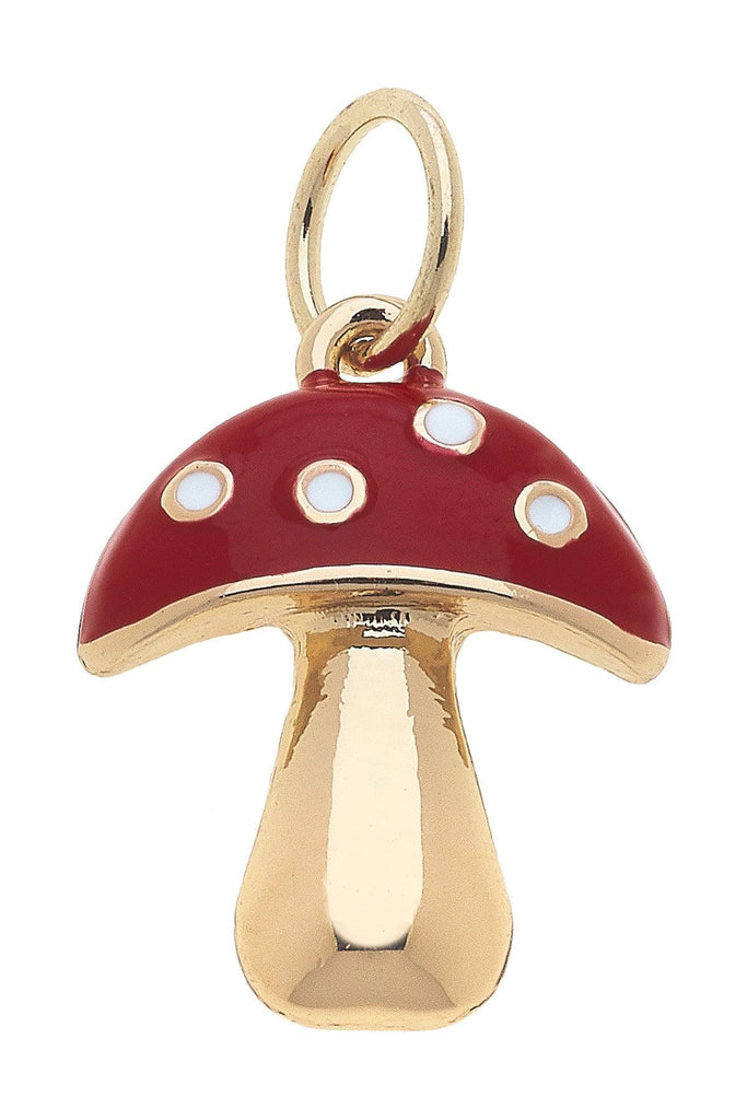 Enamel Mushroom Charm in Red - Canvas Style