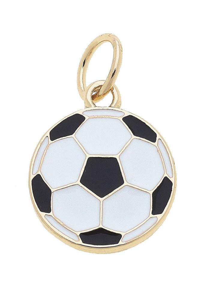 Enamel Soccer Ball Charm - Canvas Style