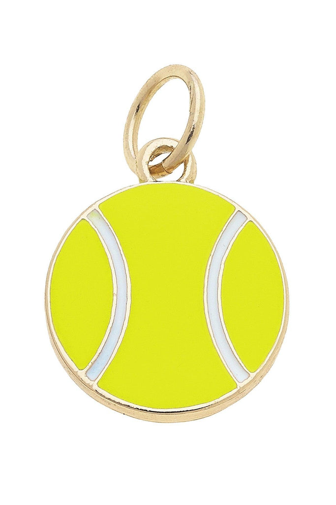 Enamel Tennis Ball Charm - Canvas Style