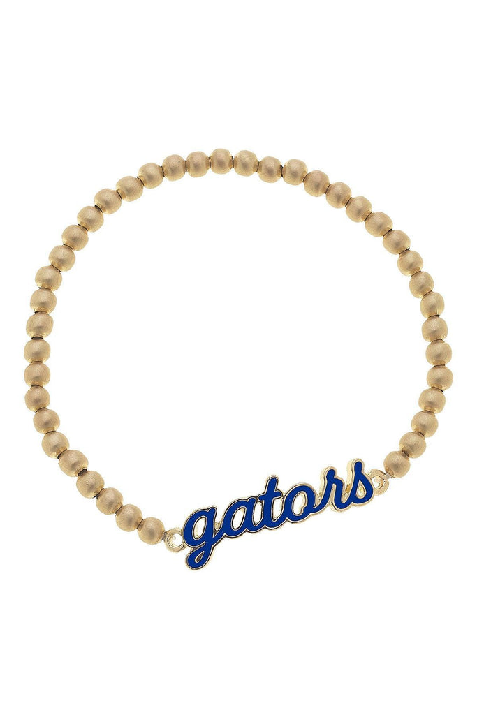 Florida Gators Enamel Script Stretch Bracelet - Canvas Style