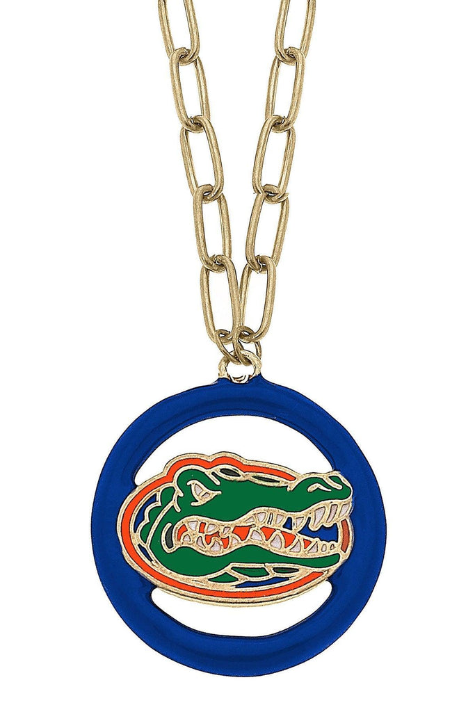 Florida Gators Logo Enamel Medallion 32" Necklace - Canvas Style