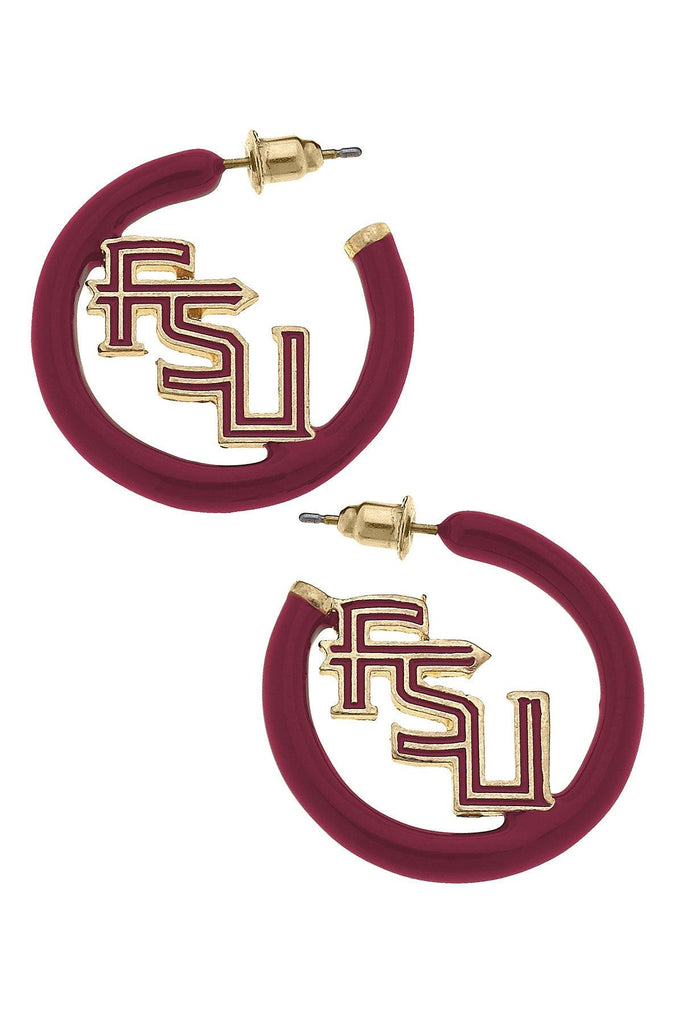 Florida State Seminoles Enamel Logo Earrings - Canvas Style