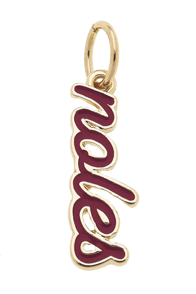 Florida State Seminoles Enamel Script Charm - Canvas Style