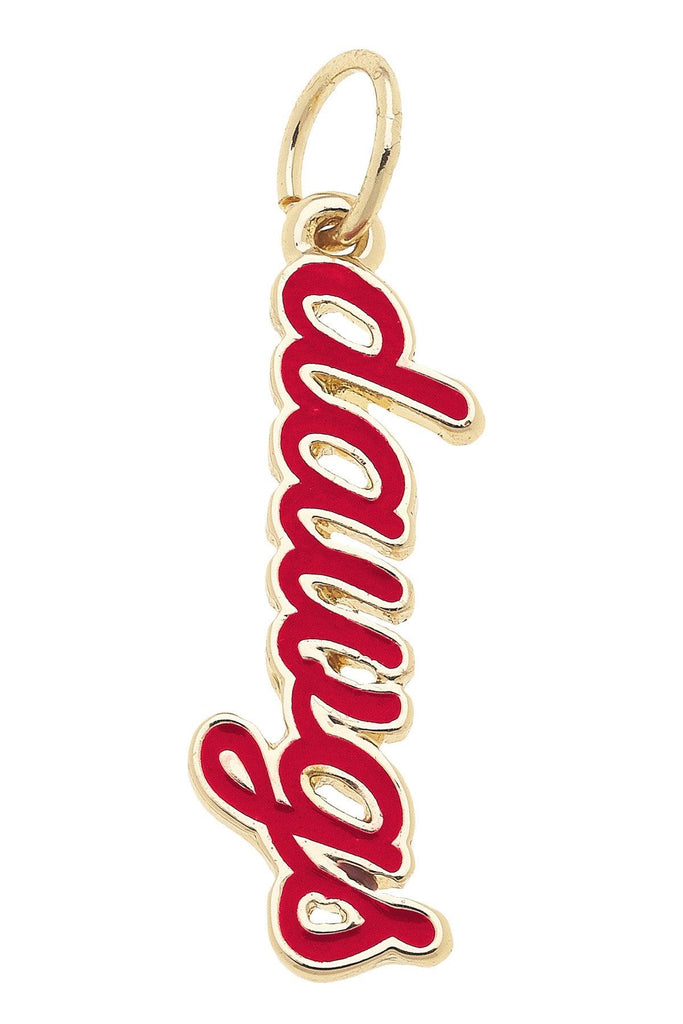 Georgia Bulldogs Enamel Script Charm - Canvas Style