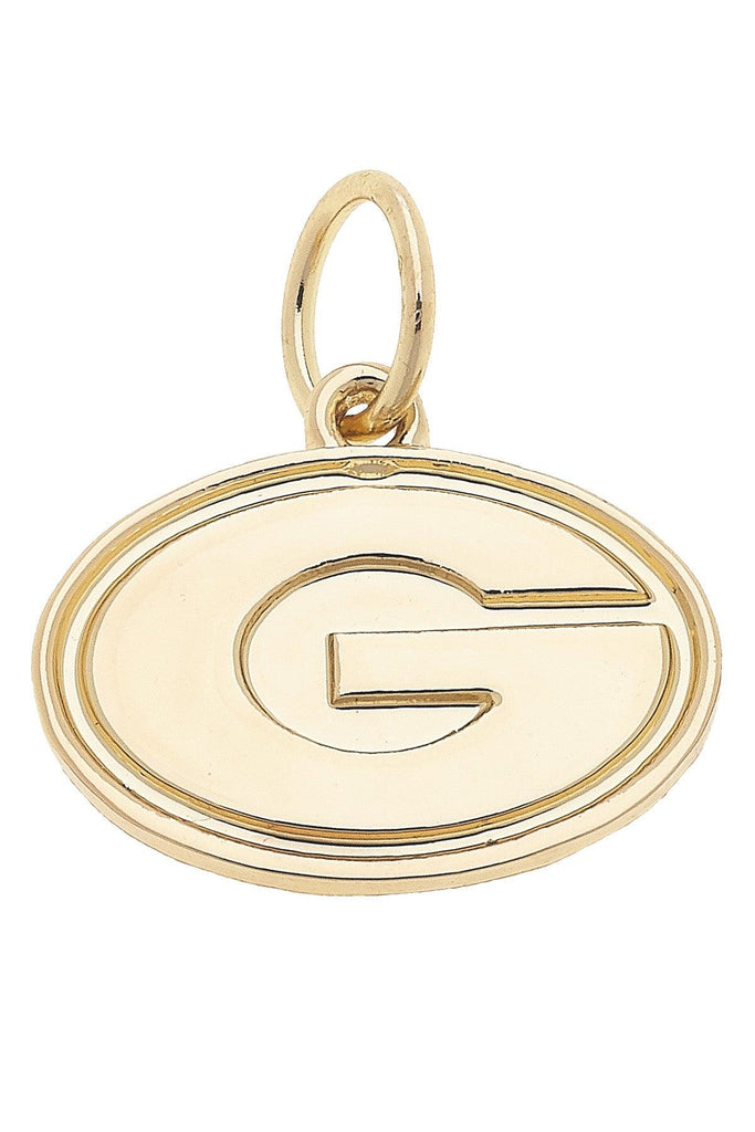 Georgia Bulldogs Shiny Gold Logo Charm - Canvas Style