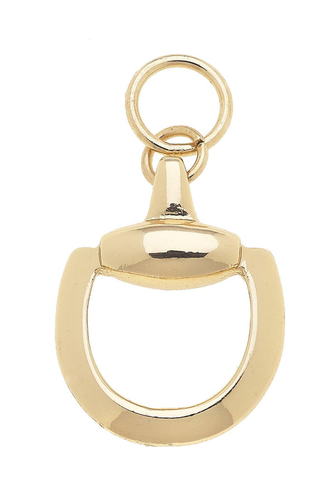 Horsebit Charm in Shiny Gold - Canvas Style