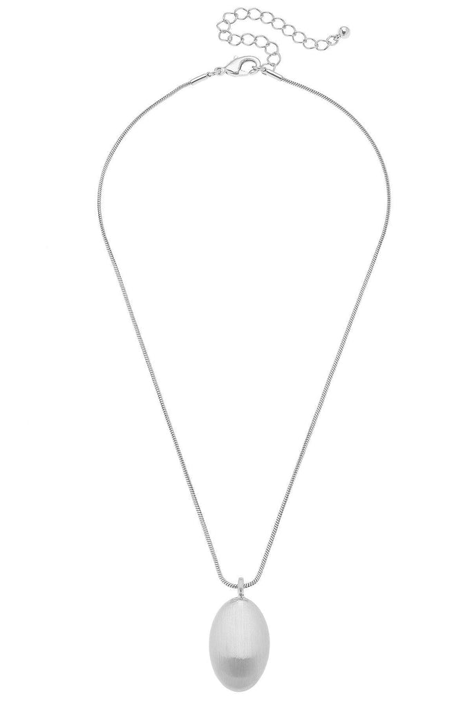 Icon Puffed Oval Necklace - Canvas Style