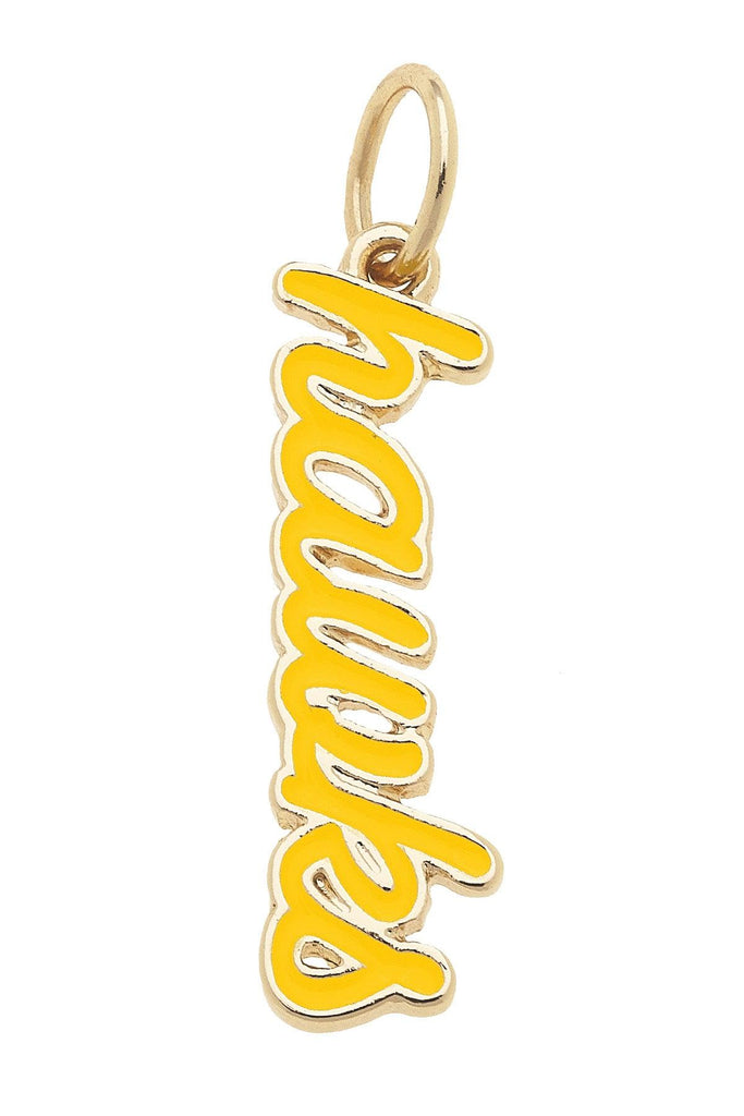 Iowa Hawkeyes Enamel Script Charm - Canvas Style