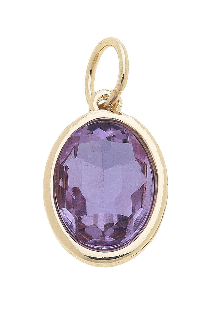 June Birthstone Charm in Alexandrite - Canvas Style