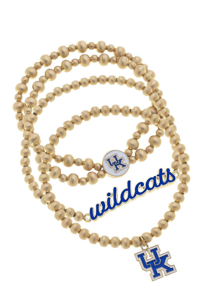 Kentucky Wildcats Ball Bead Stretch Bracelet Stack - Canvas Style