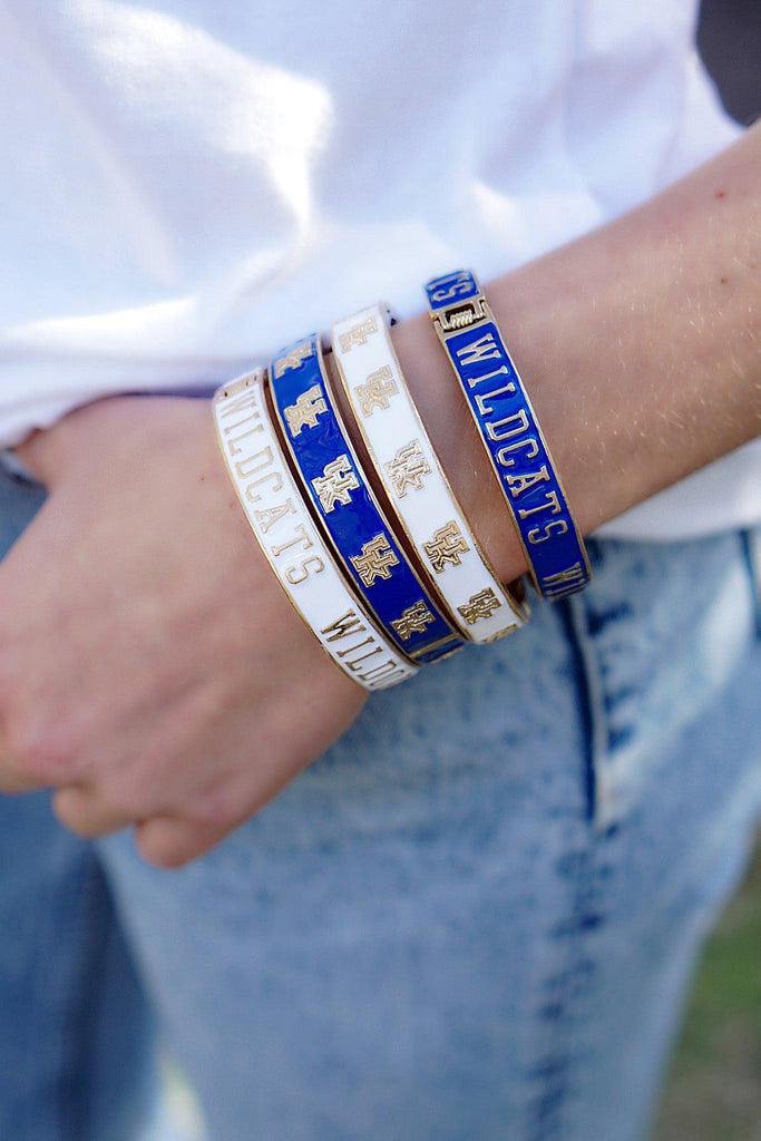 Kentucky Wildcats Enamel Hinge Bangle - Canvas Style