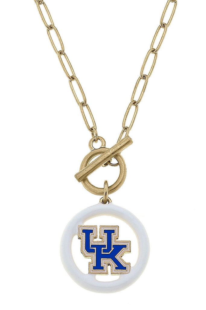 Kentucky Wildcats Enamel Logo T-Bar 16" Necklace - Canvas Style