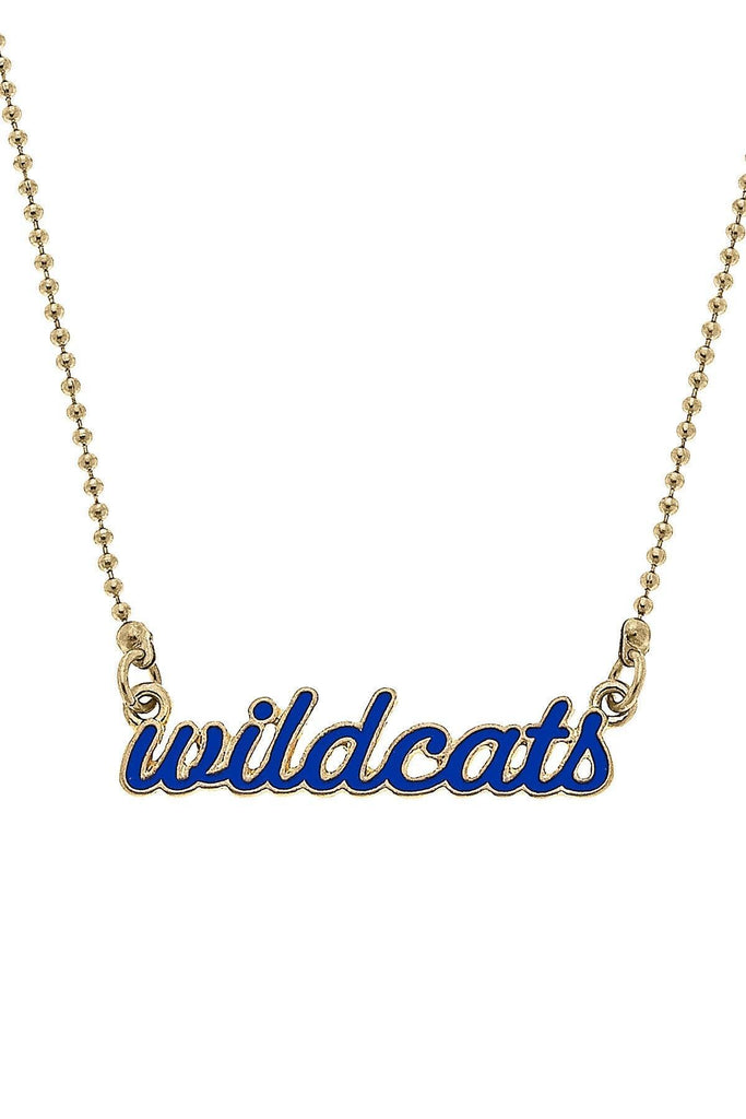 Kentucky Wildcats Enamel Script Necklace - Canvas Style