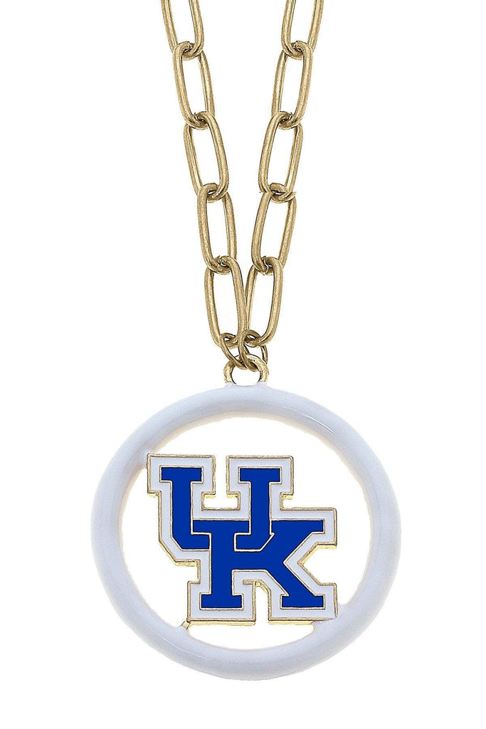 Kentucky Wildcats Logo Enamel Medallion 32" Necklace - Canvas Style