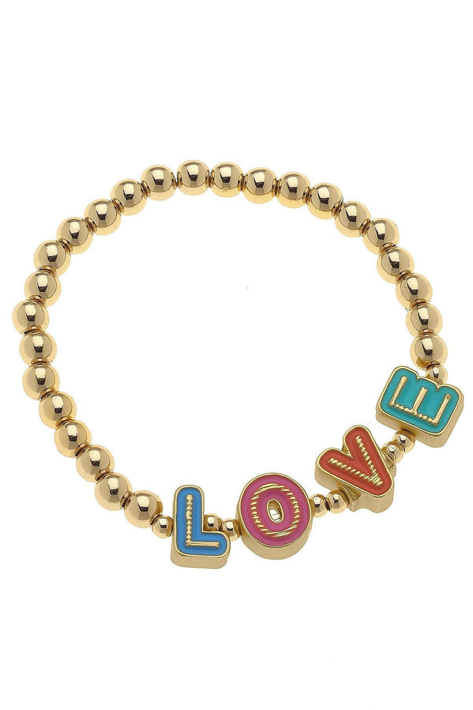 Love Children's Stretch Bracelet - Canvas Style