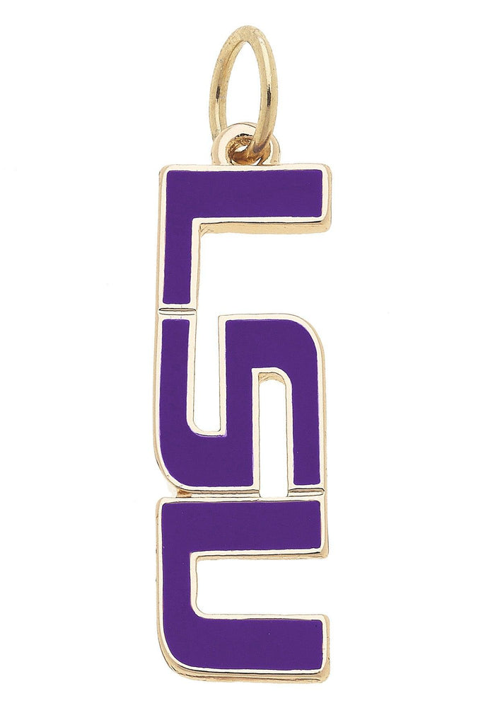 LSU Tigers Enamel Logo Charm - Canvas Style