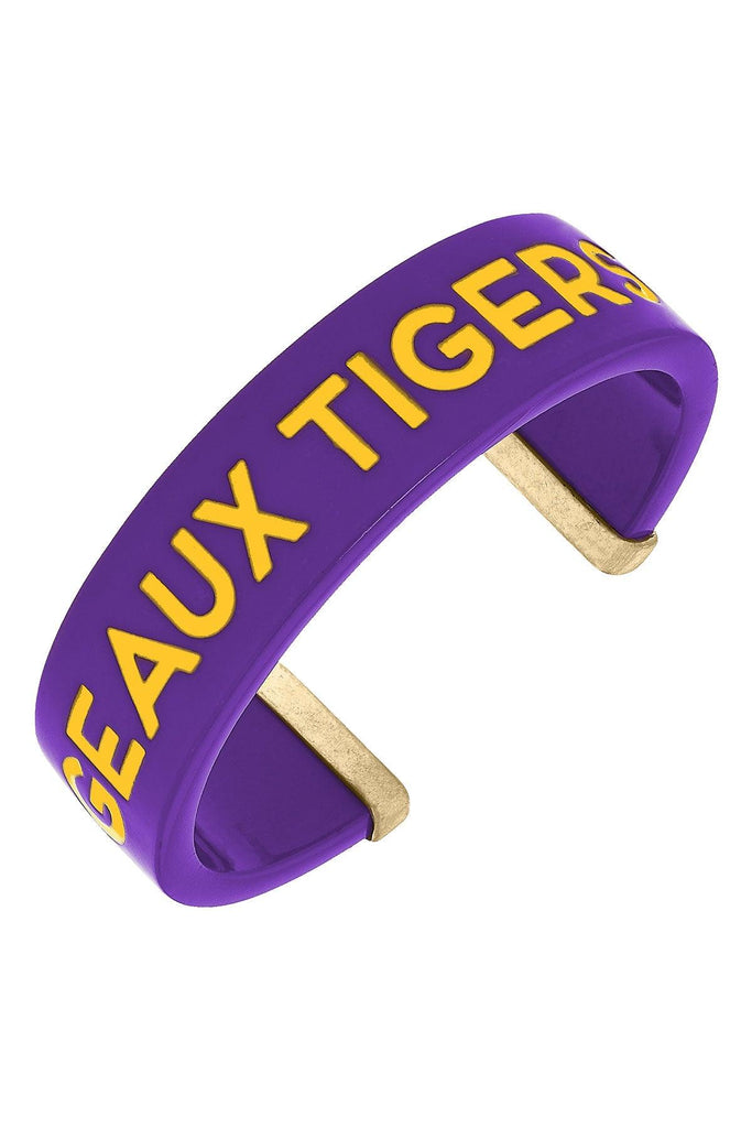 LSU Tigers Resin Cuff Bracelet - Canvas Style