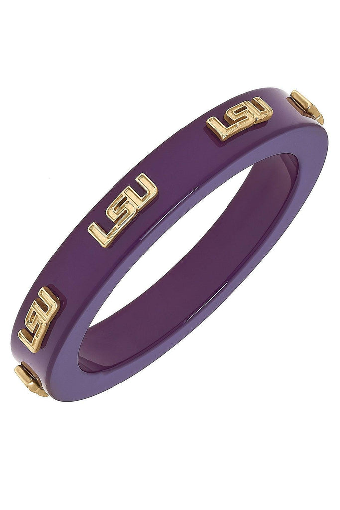 LSU Tigers Resin Logo Bangle - FINAL SALE - Canvas Style