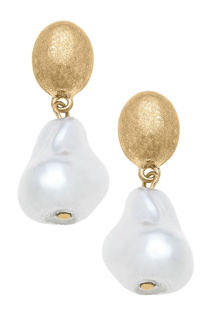 Lulu Baroque Pearl Drop Earrings - Canvas Style