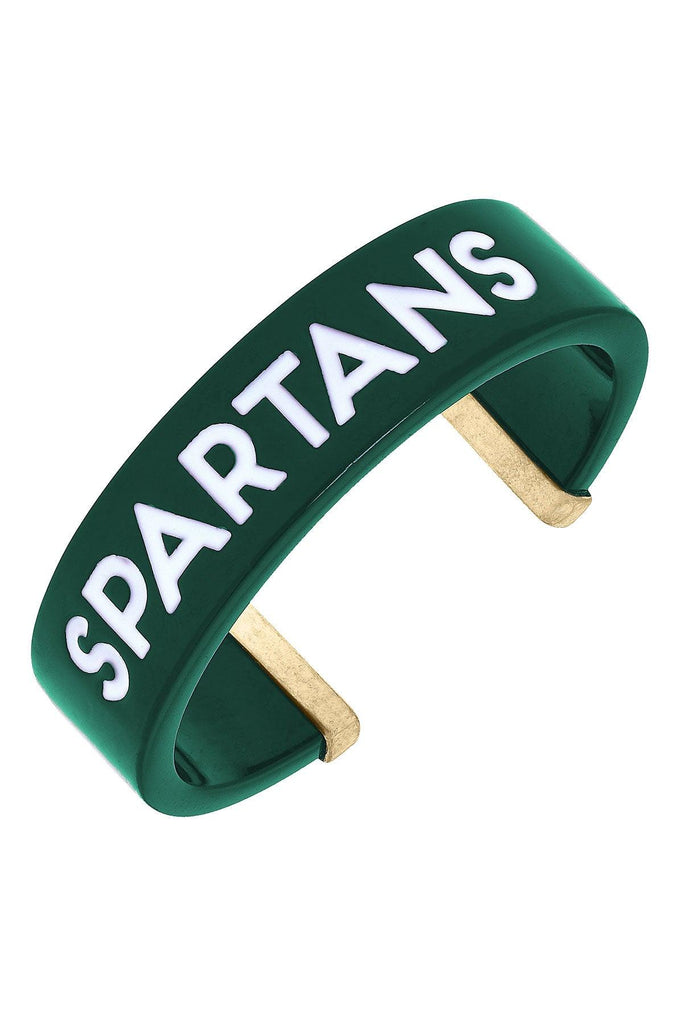 Michigan State Spartans Resin Cuff Bracelet - Canvas Style