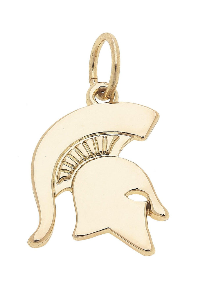 Michigan State Spartans Shiny Gold Logo Charm - Canvas Style