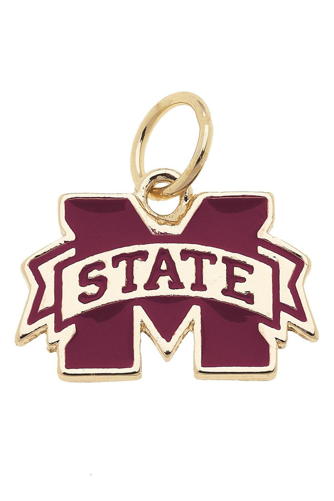 Mississippi State Bulldogs Enamel Logo Charm - Canvas Style