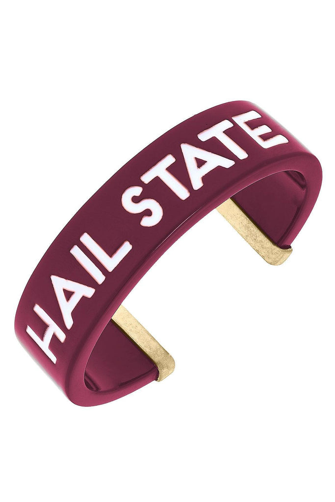 Mississippi State Bulldogs Resin Cuff Bracelet - Canvas Style