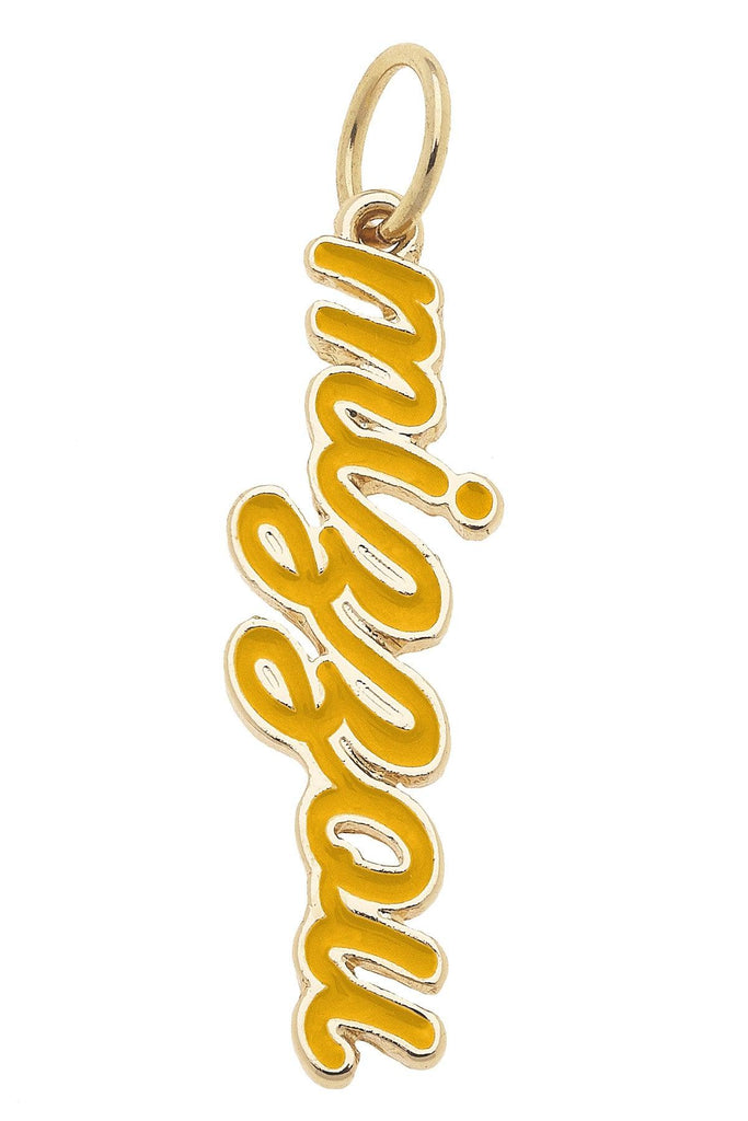 Missouri Tigers Enamel Script Charm - Canvas Style