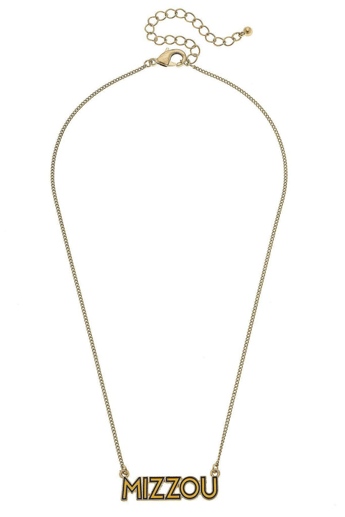 Missouri Tigers Outline Enamel Necklace - Canvas Style