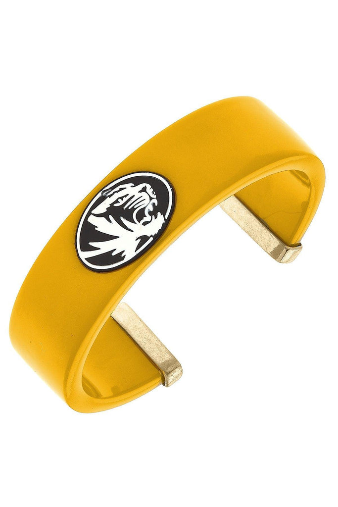 Missouri Tigers Resin Logo Cuff Bracelet - Canvas Style