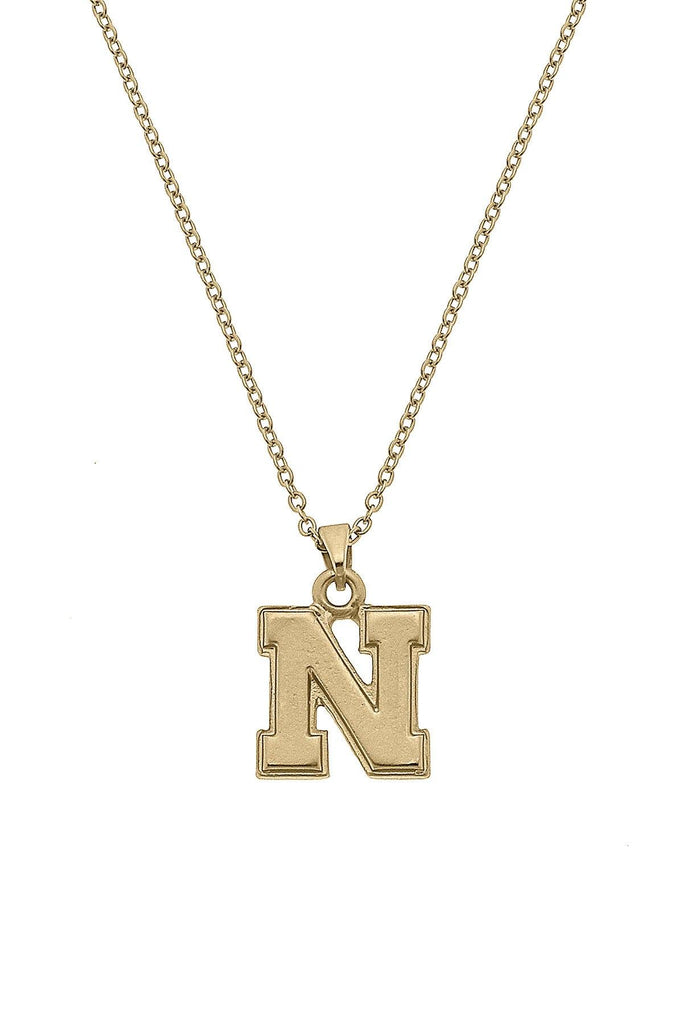 Nebraska Cornhuskers 24K Gold Plated Pendant Necklace - Canvas Style