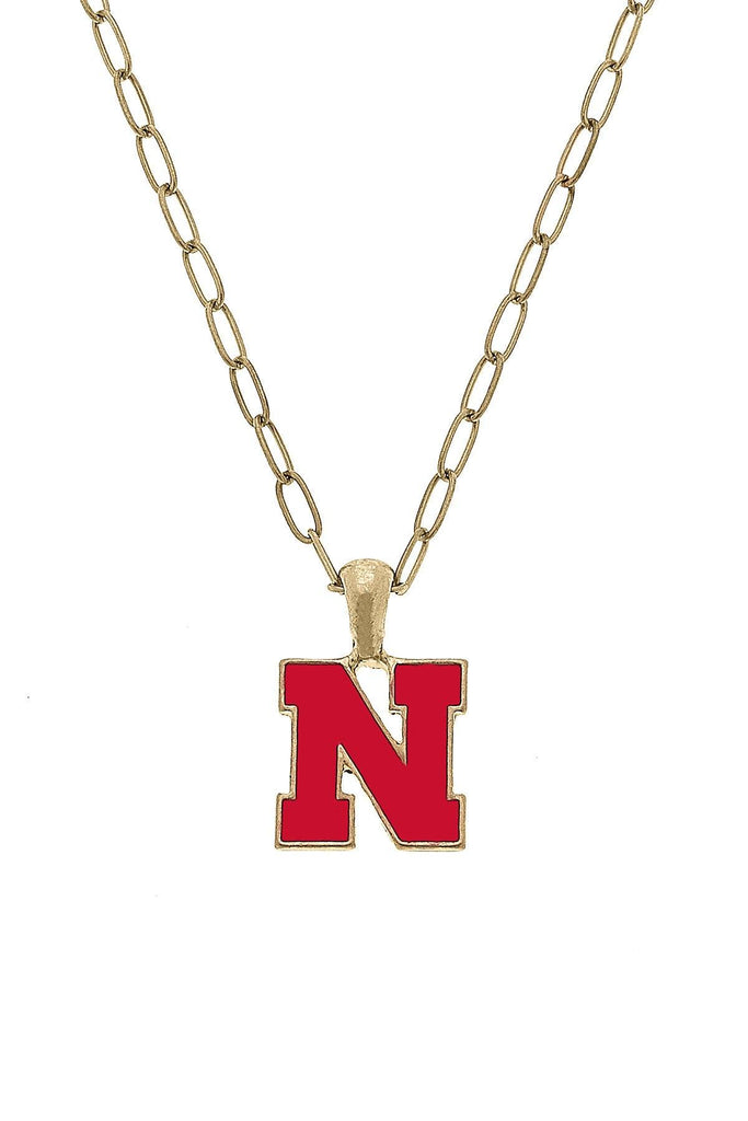Nebraska Cornhuskers Enamel Pendant Necklace - Canvas Style