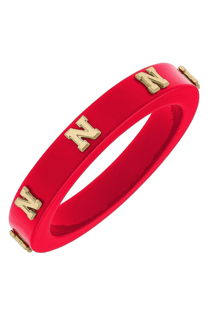 Nebraska Cornhuskers Resin Logo Bangle - FINAL SALE - Canvas Style