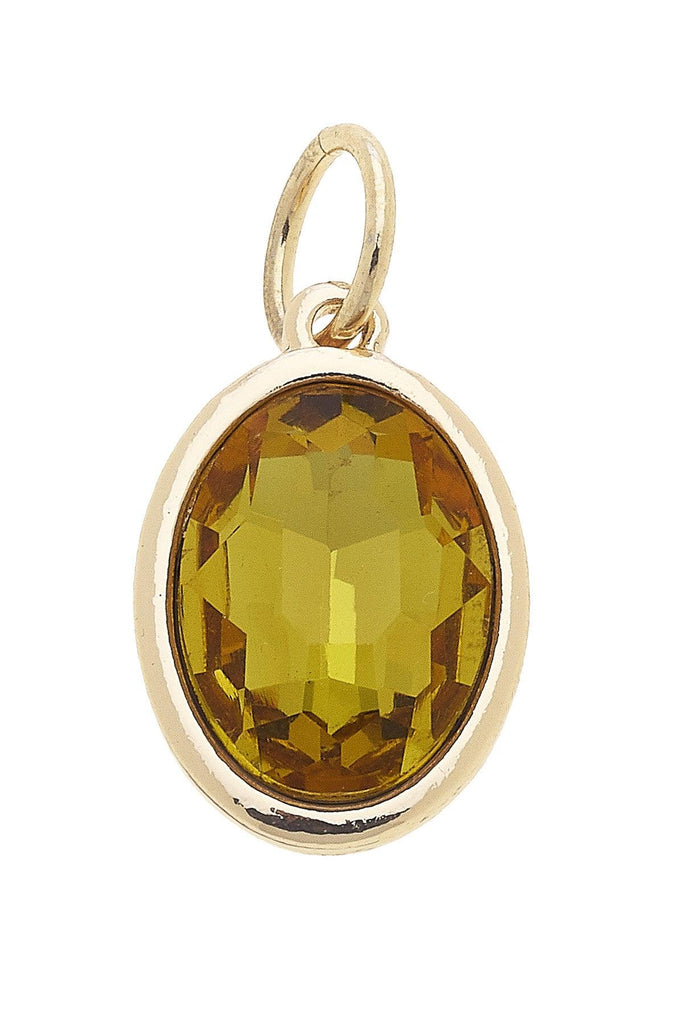 November Birthstone Charm in Citrine - Canvas Style