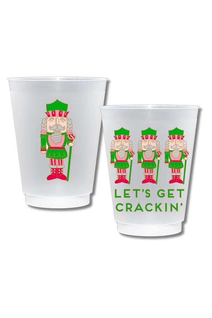 Nutcracker Shatterproof Frost Flex Plastic Cups (Set of 10) - Canvas Style