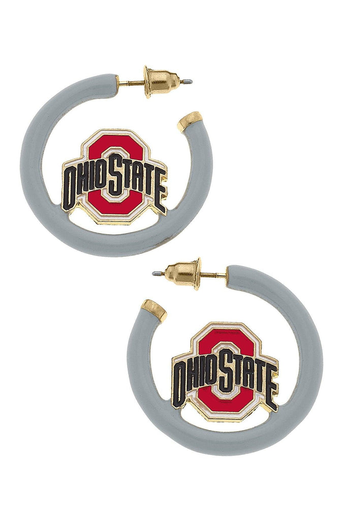 Ohio State Buckeyes Enamel Logo Earrings - Canvas Style