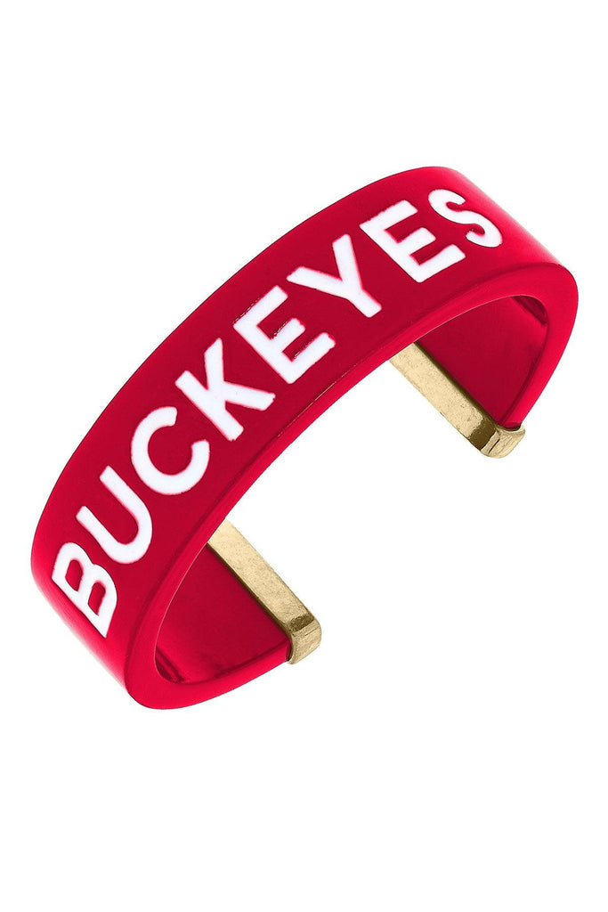 Ohio State Buckeyes Resin Cuff Bracelet - Canvas Style