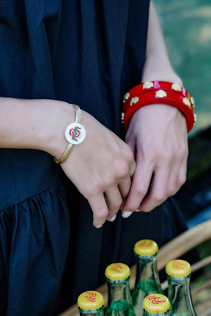 Ohio State Buckeyes Resin Logo Bangle - FINAL SALE - Canvas Style