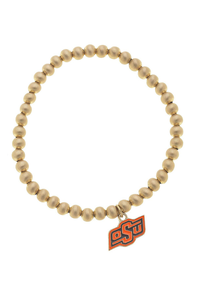 Oklahoma State Cowboys Ball Bead Stretch Bracelet - Canvas Style