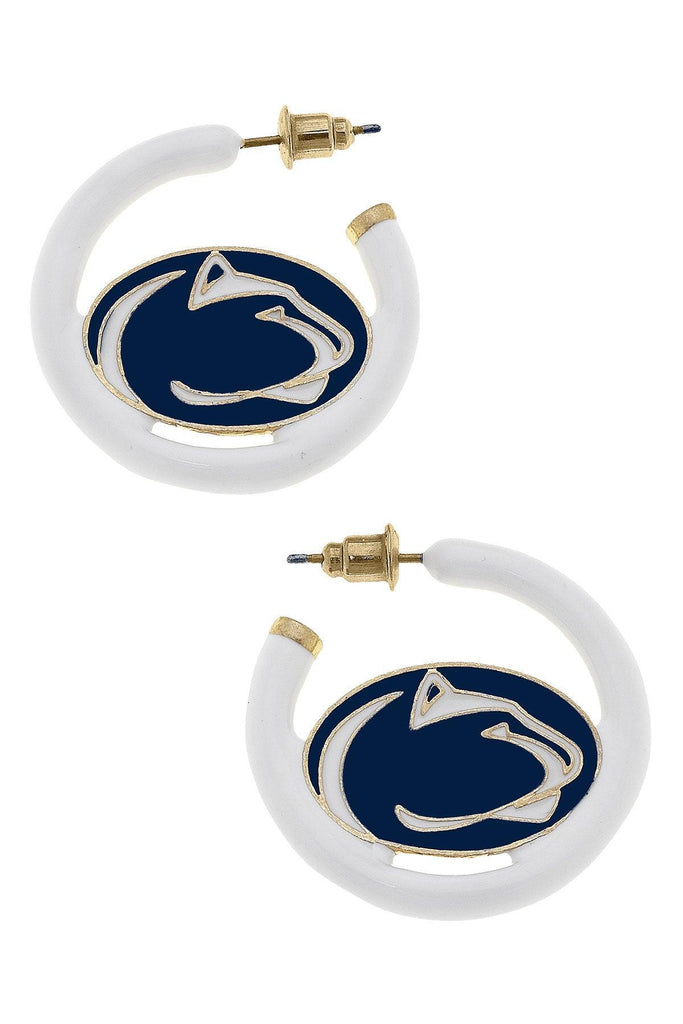 Penn State Nittany Lions Enamel Logo Earrings - Canvas Style