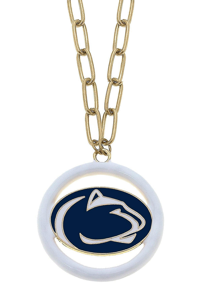 Penn State Nittany Lions Logo Enamel Medallion 32" Necklace - Canvas Style