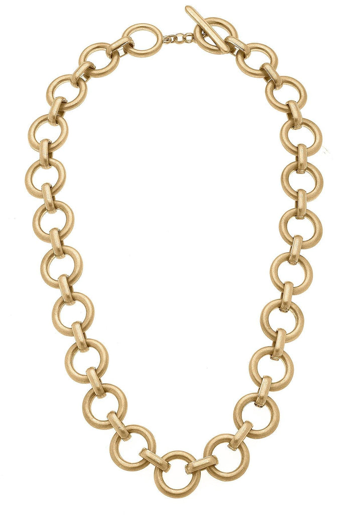 Perla Linked Chain Statement Necklace - Canvas Style