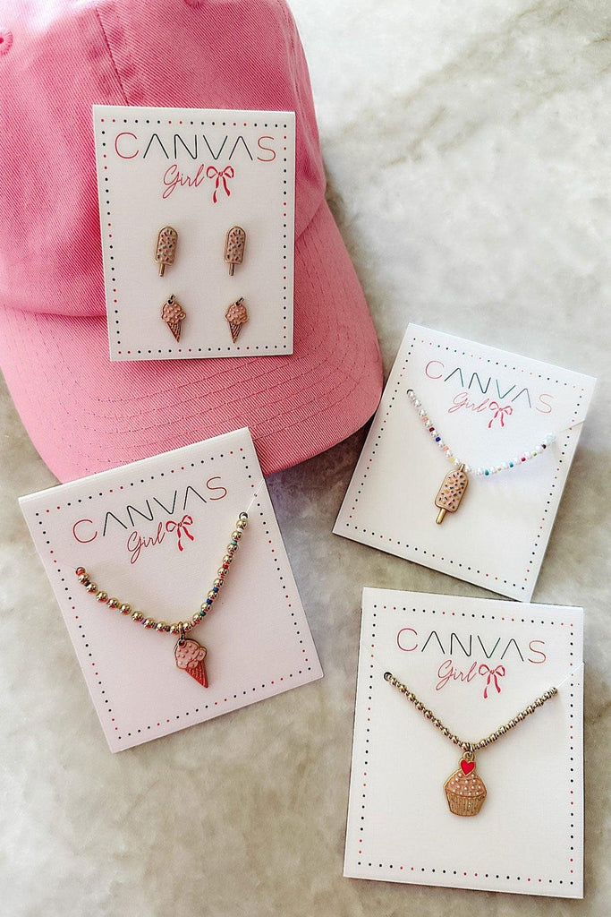 Roxy Popsicle & Ice Cream Children’s Stud Earrings (Set of 2) - Canvas Style