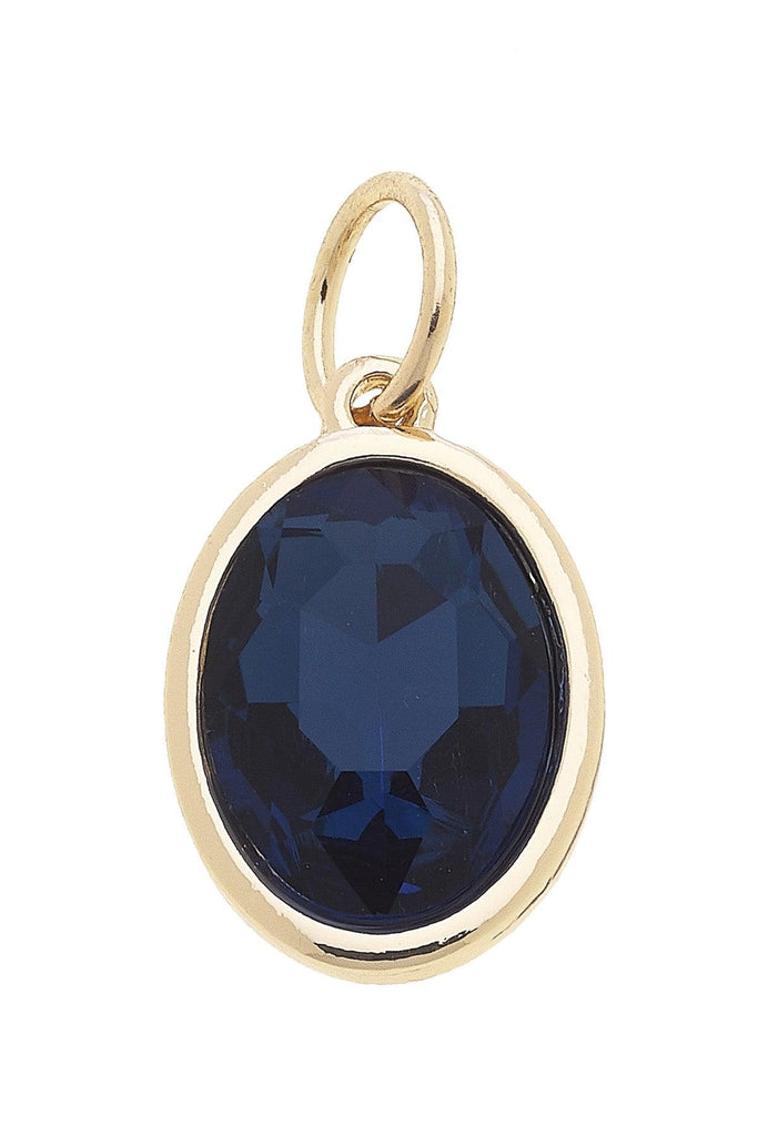 September Birthstone Charm in Sapphire - Canvas Style