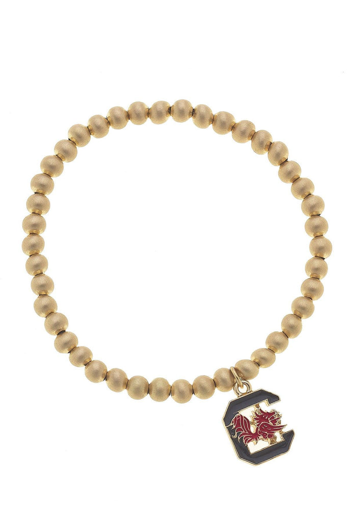 South Carolina Gamecocks Ball Bead Stretch Bracelet - Canvas Style