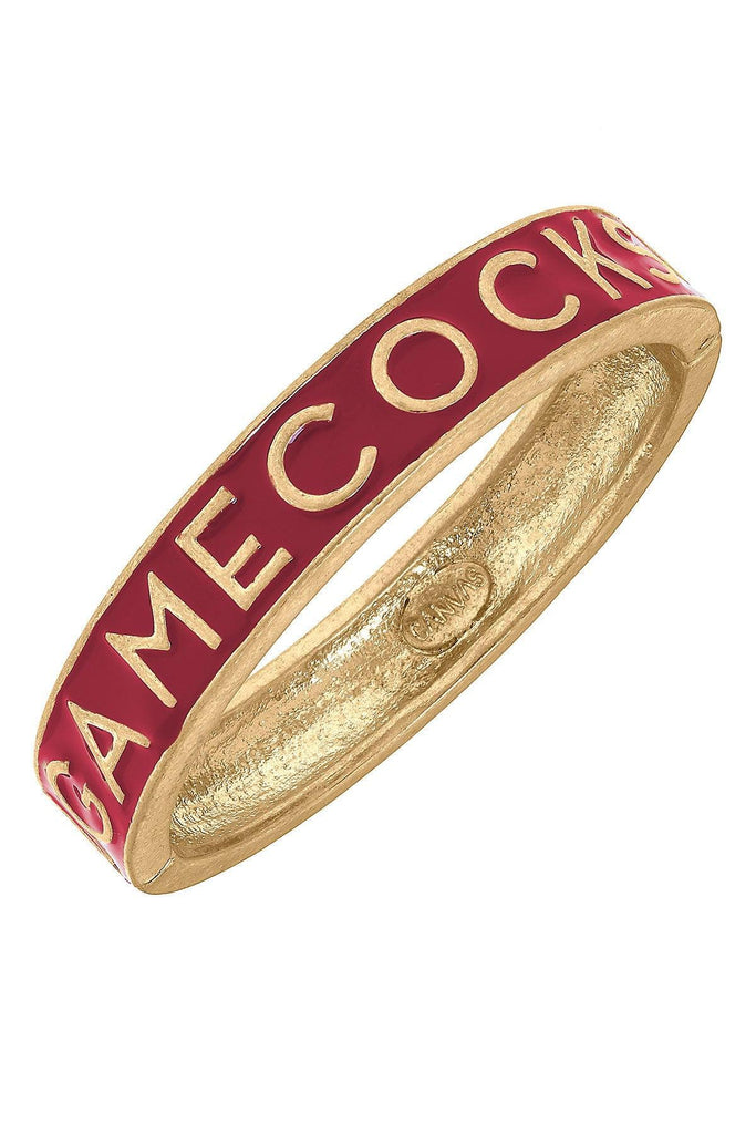 South Carolina Gamecocks Enamel Hinge Bangle - Canvas Style