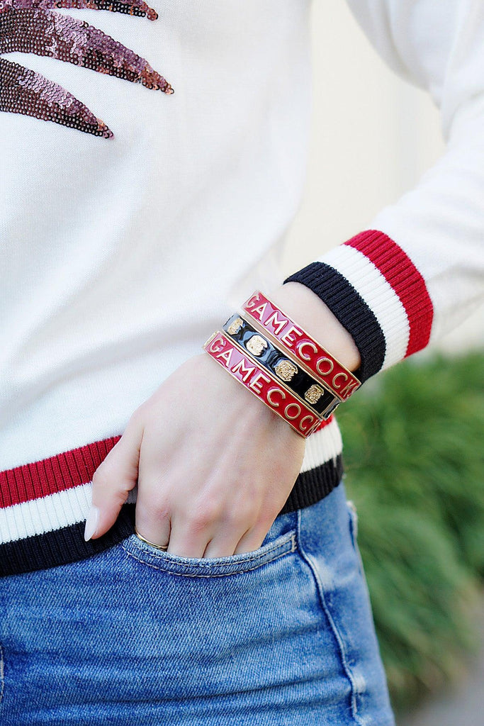 South Carolina Gamecocks Enamel Hinge Bangle - Canvas Style